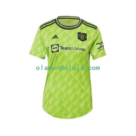 Camisola Manchester United Mulher Equipamento Terceiro 2022-2023 Manga Curta